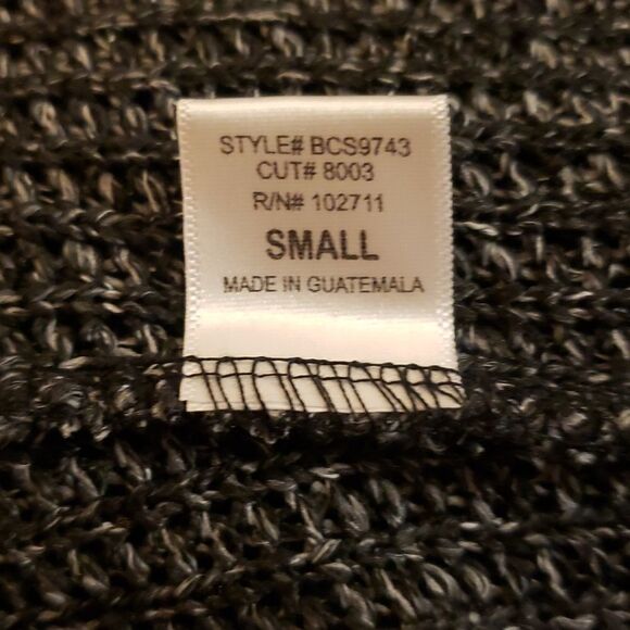 Gibsonlook Womens Flare Sleeve Cowl Neck Charcoal Grey Sweater Size Small‎ NWT - Picture 4 of 4